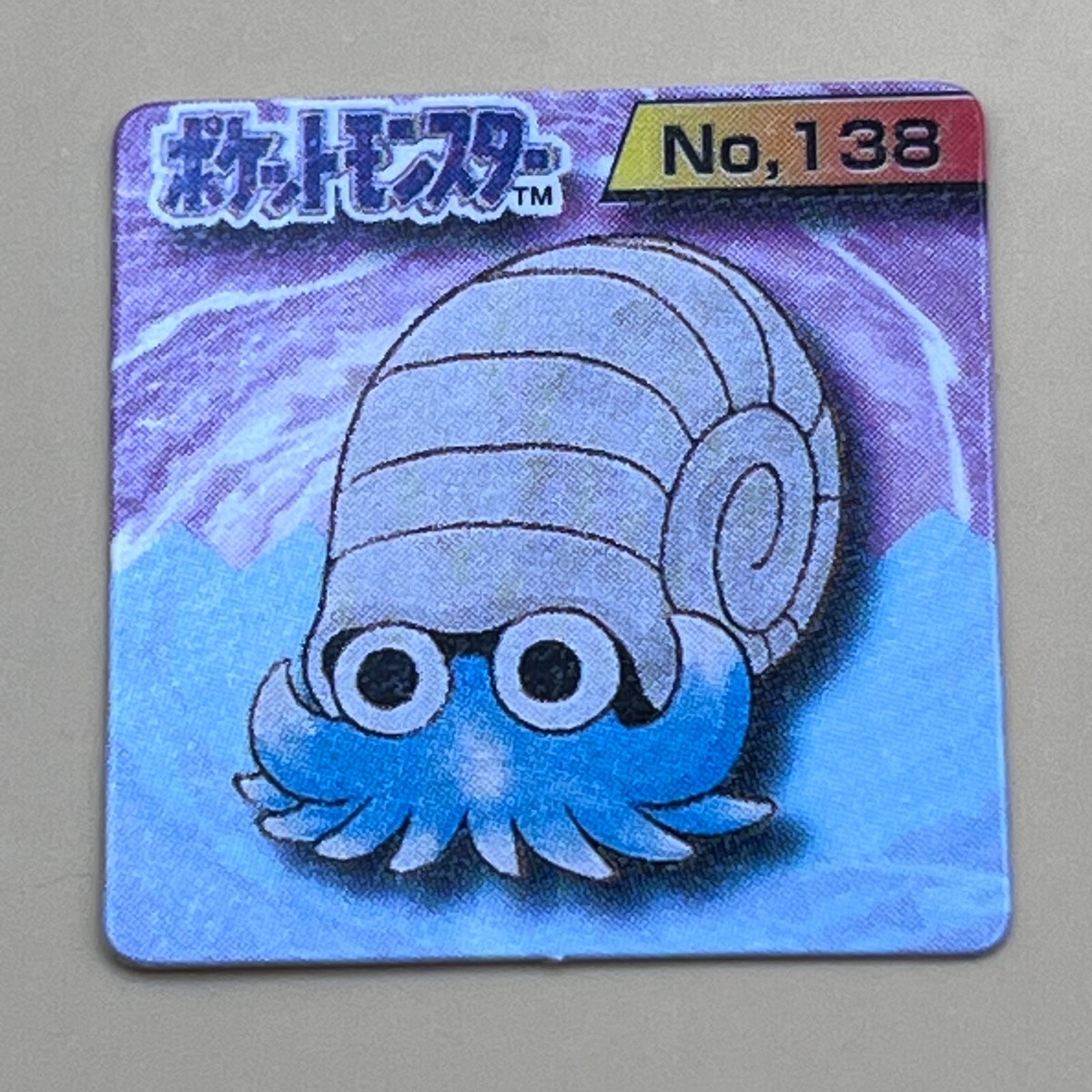 Omanyte Pokemon Mini Card Collection No.138 Pocket Monsters Anime