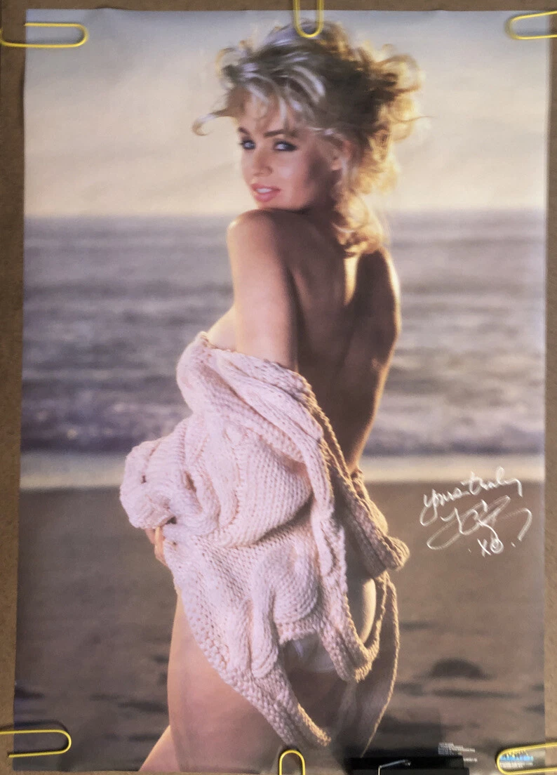 Original Vintage Poster Teri Copley Yours Truly Sexy Woman On Beach Pin Up  | eBay