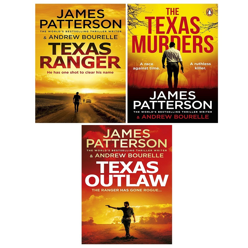 Texas Ranger Thrillers Series 3 Books Set by James Patterson Outlaw,Murders