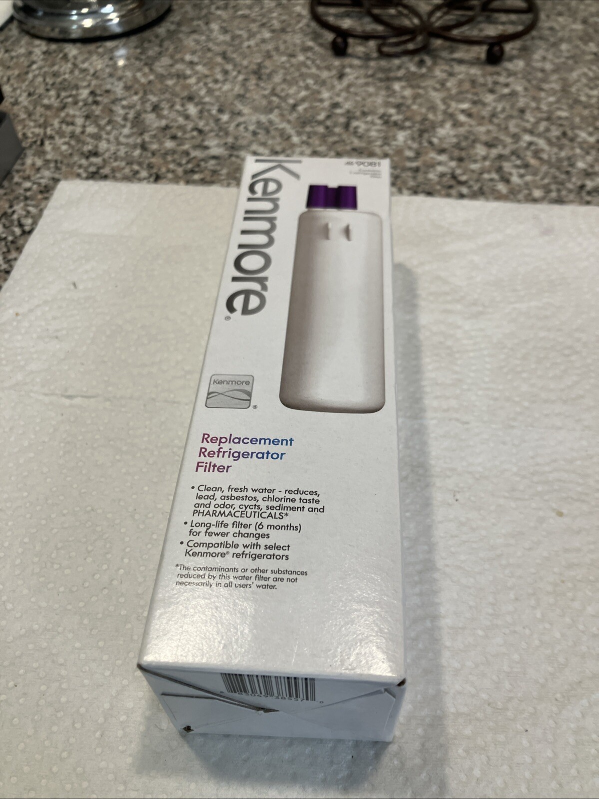 Kenmore 469081 White Refrigerator Water Filter Replacement