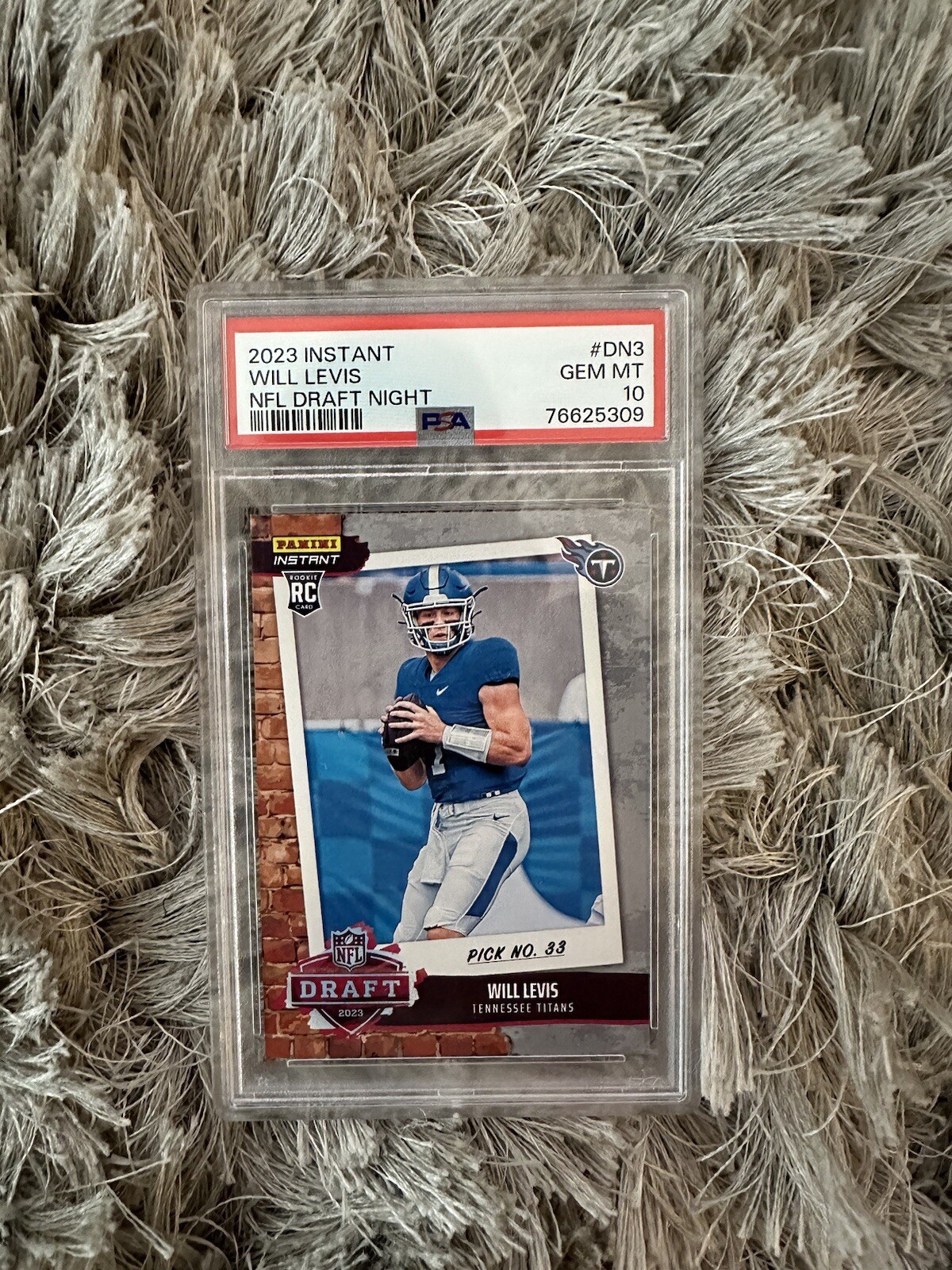 Will Levis PSA 10 2023 Panini Instant NFL #DN3 Rookie Card Draft Night 1/1282