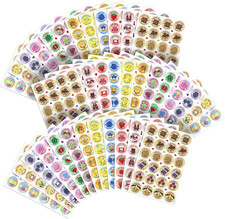 VKPI Scratch and Sniff Stickers, 864 Pieces Fruits and Foods Smelly Stickers,...