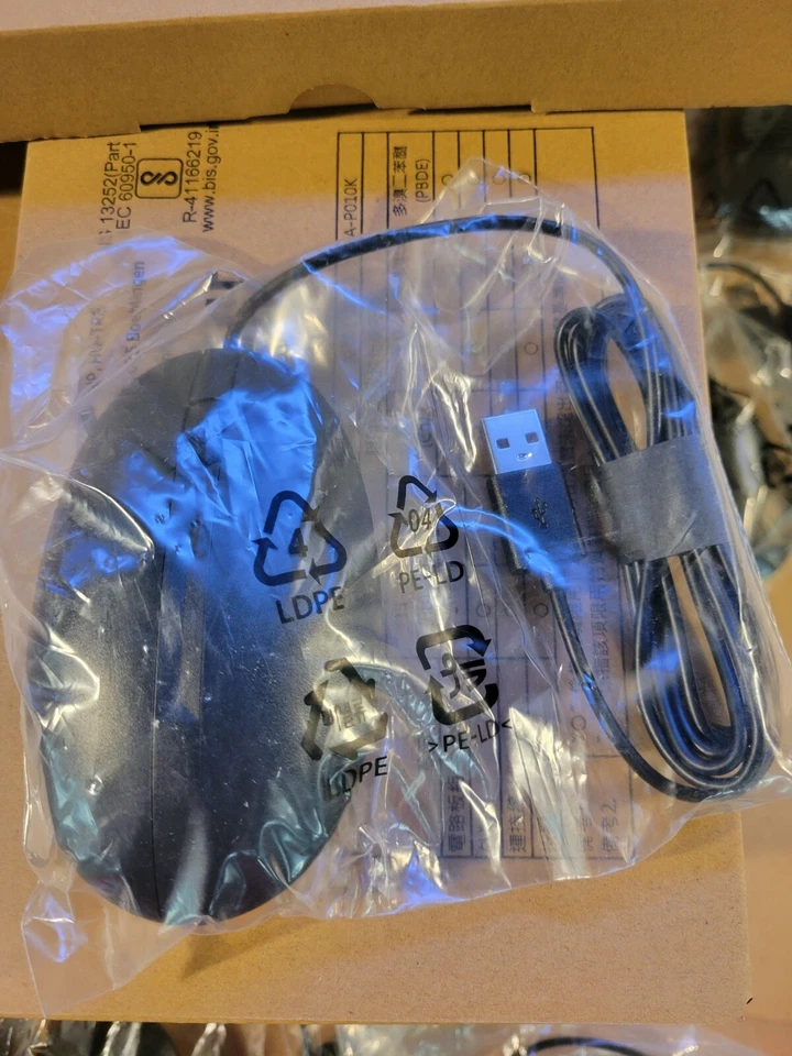 (10) LOTE DE 10 TECLADO USB HP 320K NUEVOS PRECINTADOS Y RATÓN USB HP 320M L96909-001 Foto 3 de 4