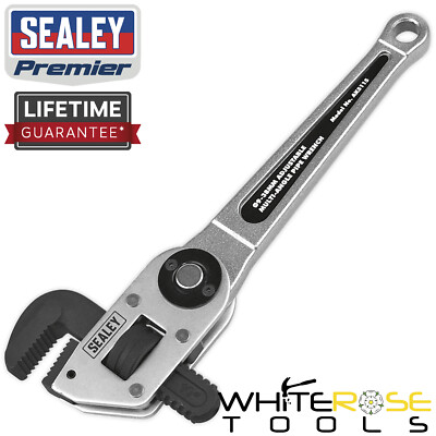 Sealey Rohrzange Premier verstellbar Multi-Winkel Ø9-38mm gehärtete Stahlbacken