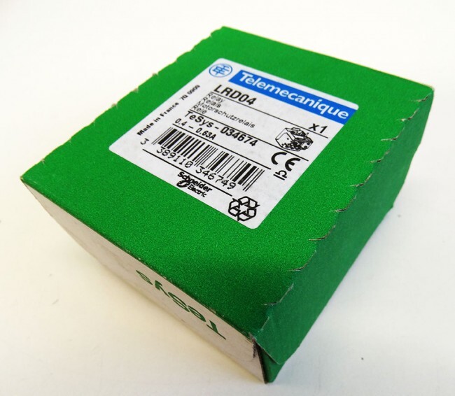 Telemecanique Schneider LRD04 034674 Motorschutzrelais 0.4-0.63A -sealed-