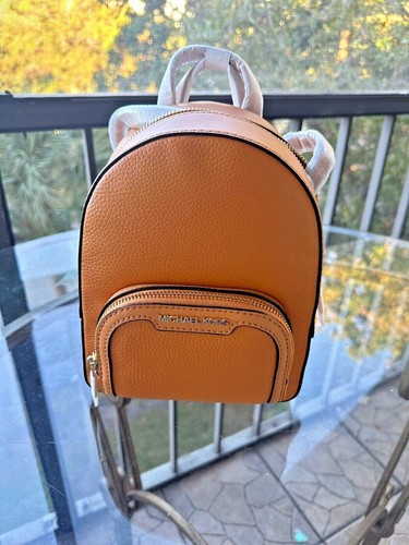Borsa zaino Michael Kors donna ragazza extra piccola tracolla marrone o vaniglia MK - Foto 94 di 111