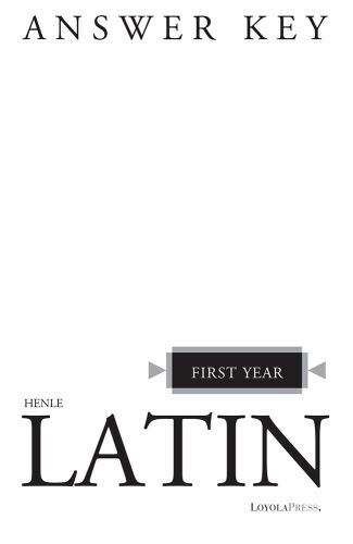 Henle Latin Ser.: Henle Latin First Year Answer Key by Robert J. Henle (1958,... - Foto 1 di 1
