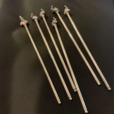 Vintage Barware Silver Plate Elephants drink, stir sticks, Republican