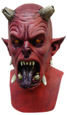 Hell Monster Hades Gatekeeper Ghoulish DELUXE ADULT LATEX PIT FIEND DEVIL MASK