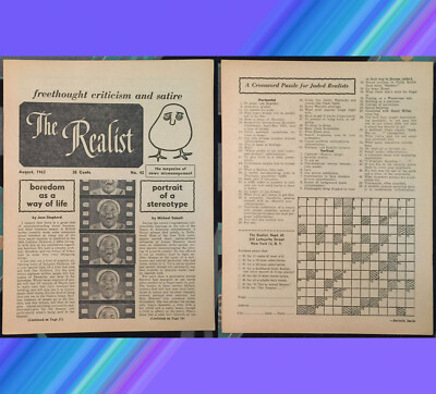 Counter Culture The REALIST #42 August 1963 SIXTIES Satire Yippie TERRY CARR