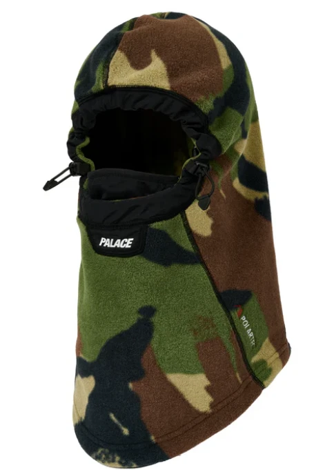 Palace Skateboards Polartec Balaclava Woodland DPM Camo Sz L/XL Facemask Winter