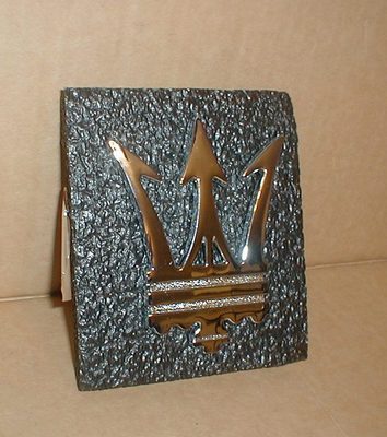 Maserati Biturbo TRUNK EMBLEM  Ghibli II  1990's  Trident Boot *New*   364700109