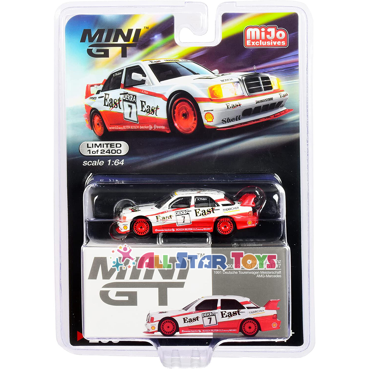 MINI GT 1/64 Mercedes-Benz 190E 2.5-16 Evolution II #7
