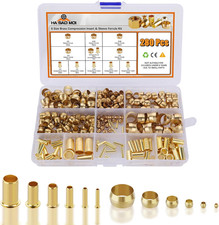 280PCS Brass Compression Sleeve Ferrules Inserts Nuts Fittings Kit