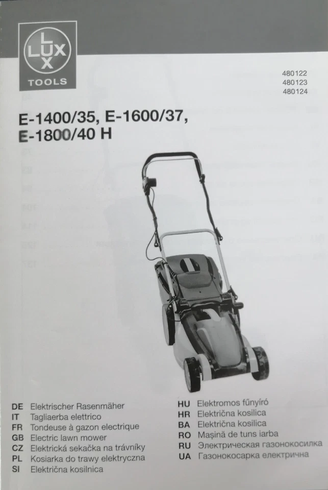 LUX elektrischer Rasenmäher