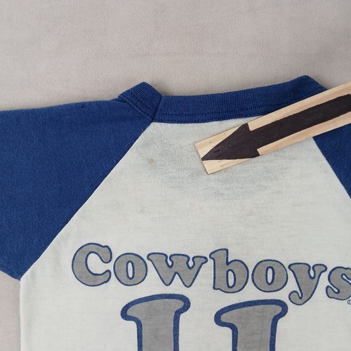 VTG 19992 Dallas Cowboys M 5-6 Little Girls Shirt 11x14 Allison FLAWS - Picture 4 of 14