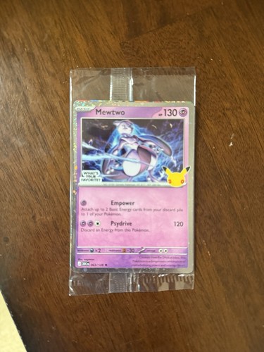 Pokémon TCG 30th Anniversary Celebrations Mewtwo 63 Sealed Promo card