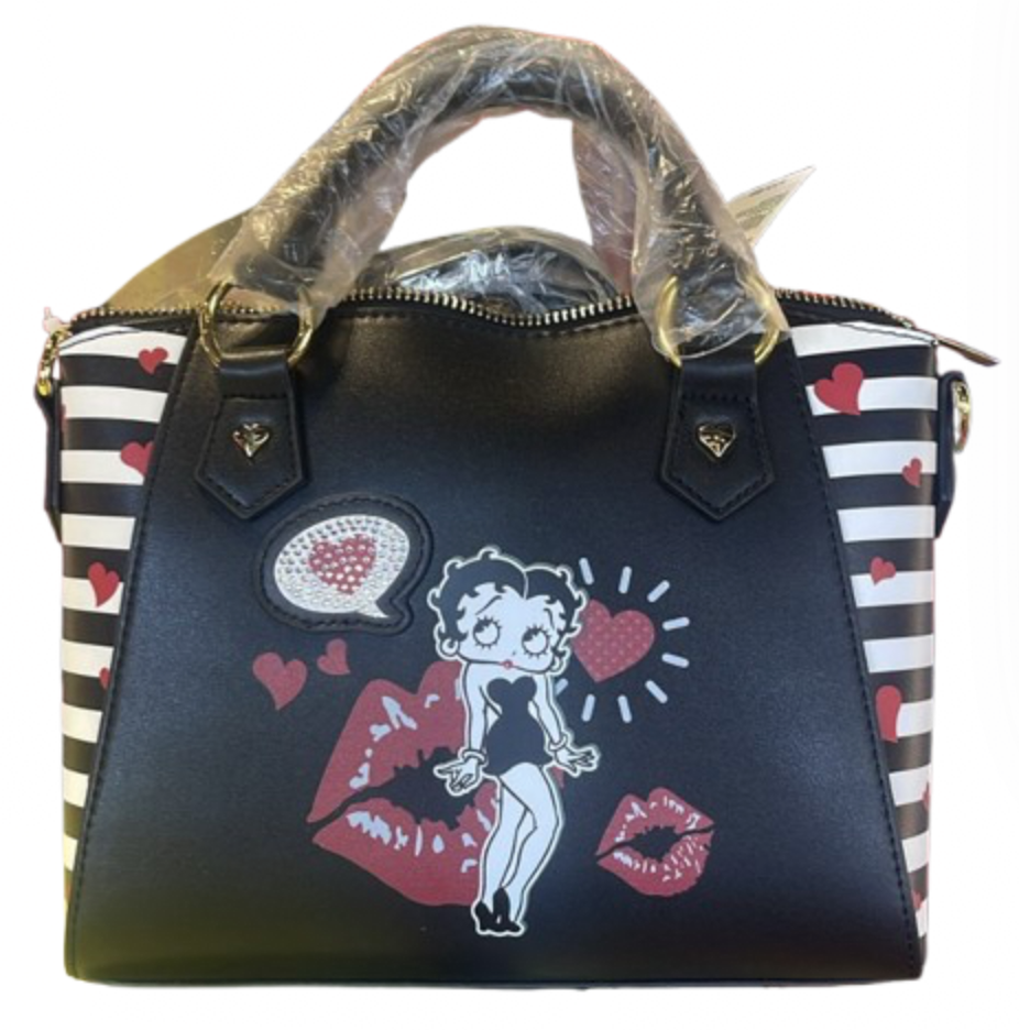 Universal Studios Betty Boop Love Black Satchel Bag New With Tag