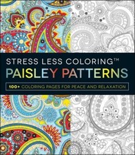 Stress Less Coloring - Paisley Patterns: 100 Coloring Pages for Pea - VERY GOOD