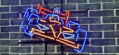 Racing Car 20''x16'' Neon Sign Light Wall Gift Room Party Bar Club Decor Game DF
