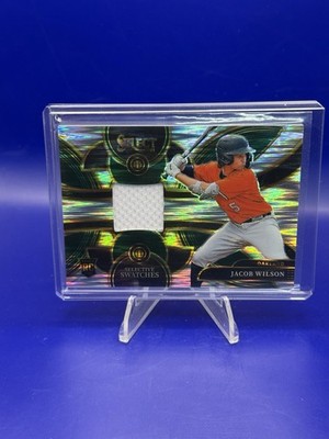 2024 Panini Select - Selective Swatches Jacob Wilson #SS-JW Flash Prizm