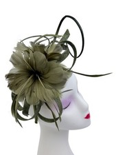 New Fascinator Wedding Hat Race Occasion Headband Clip Flower Hat Feathers Ascot
