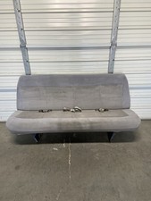 1998-2007 Ford Econoline Van Bench Seat - 4 Person Gray Cloth 5th Last Row