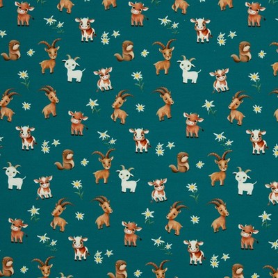 0,5m Alpenliebe by Mrs Mint design, Jersey, Almtiere, 346747 (17,90 EUR/m)