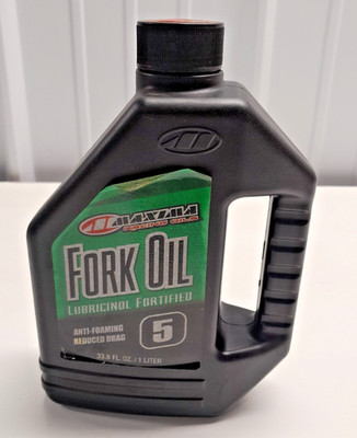 Maxima Lubricinol Fortified Anti-Foaming Fork Oil 5W - 1 Liter Bottles