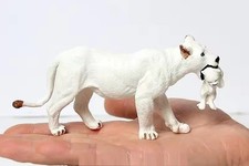 Lion with Cub Animal Figure Toy PVC Doll Small Figurine Birthday Gifts