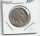 193`1-S-BUFFALO NICKEL AVF  OBV IS FULL VF, TIP OF HORN IS MISSING ON REV
