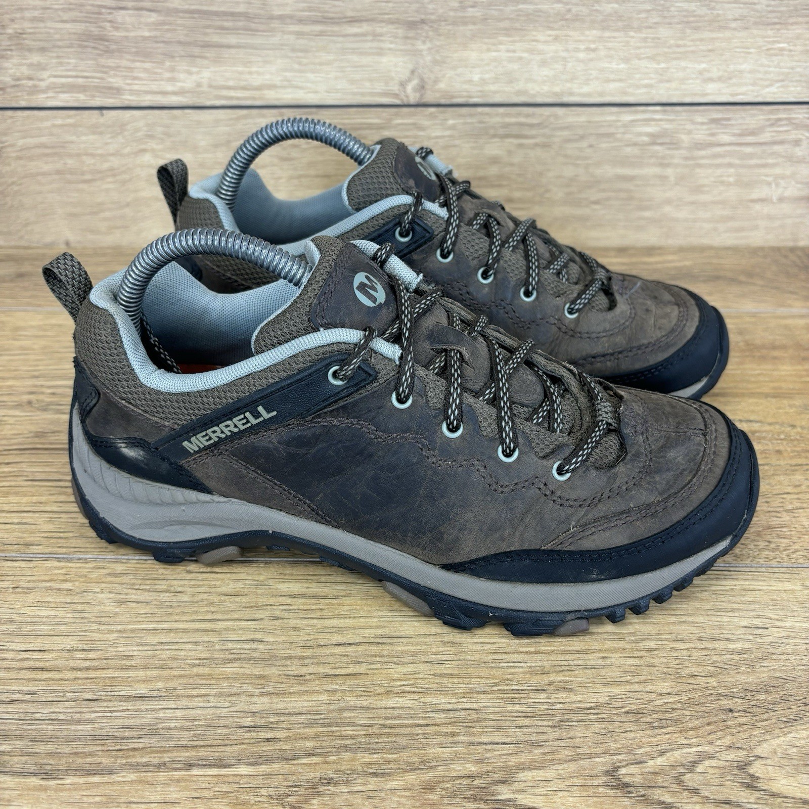 Merrell scarpe da passeggio donna taglia UK 5 escursionismo outdoor trail scarpe da ginnastica marroni