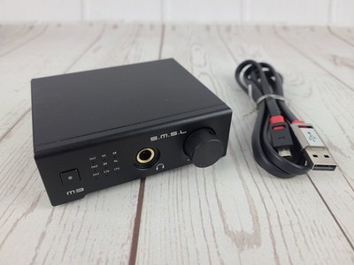 SMSL M3 Headphone Amplifier DAC USB Optical Coaxial With Monster USB Cable