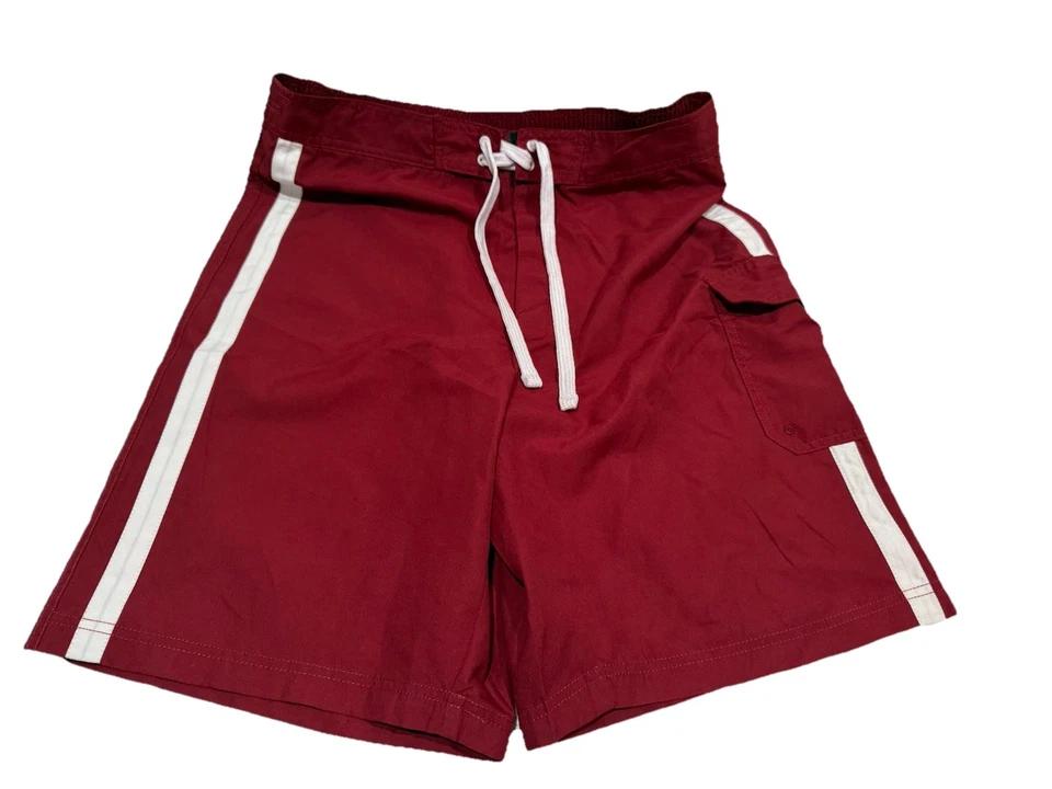 Vtg Washington Redskins Swim Trunks Mens L NFL Team Apparel Pocket - NO LINER - Image 3 of 4
