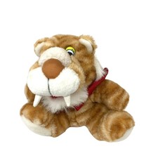 Vintage Ace Novelty Orange Striped Tiger Plush Stuffed Animal 8 Inch