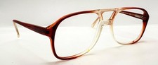 Vintage Boulevard Boutique 1109 Brown Translucent Pilot Sunglasses FRAMES ONLY