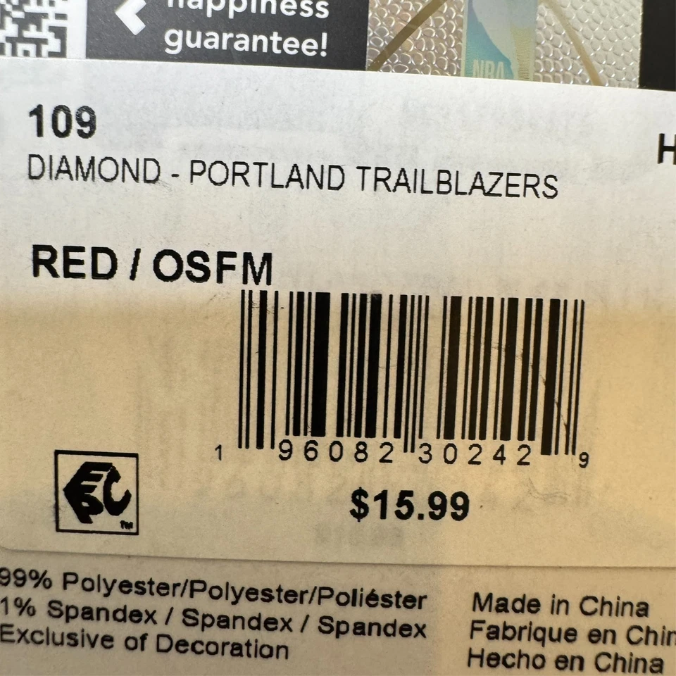 2x Portland Trailblazers Blazers Invierno Difuso Hogar Calcetines NBA NUEVOS CON ETIQUETAS Para Pies Descalzos Foto 4 de 4