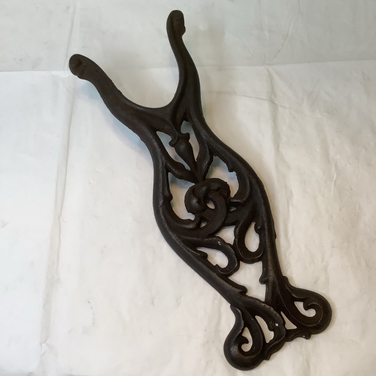 Vintage Antique Cast Iron Ornate Victorian Scroll Design Boot Jack Boot  Puller