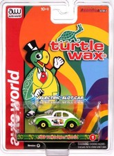 2025 Auto World Thunderjet Ultra-G 1966 Volkswagen Beetle Turtle Wax HO Slot Car