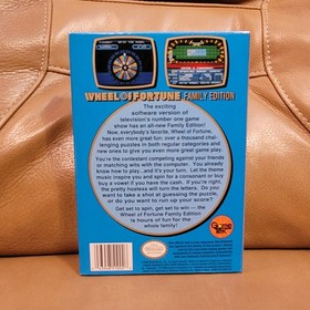 Wheel of Fortune Family Edition Nintendo NES Complete in Box CIB