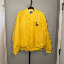 Vintage Dunbrooke Sunkist Yellow Pla-Jac Snap Jacket Made in USA XL