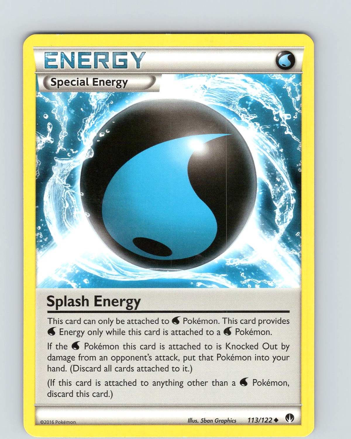 Pokemon TCG Splash Energy XY BREAKpoint 113/122 Regular Uncommon Card LP-NM