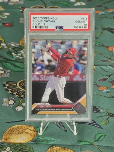 2023 Topps Now SHOHEI OHTANI Gold TRUE 1/1 #511 PSA 10 Gem Mint POP 1 Batting