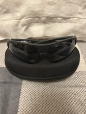 Black Frame Black Lens Under Armour UA 0001/G/S Wrap Sunglasses w/ Accessories