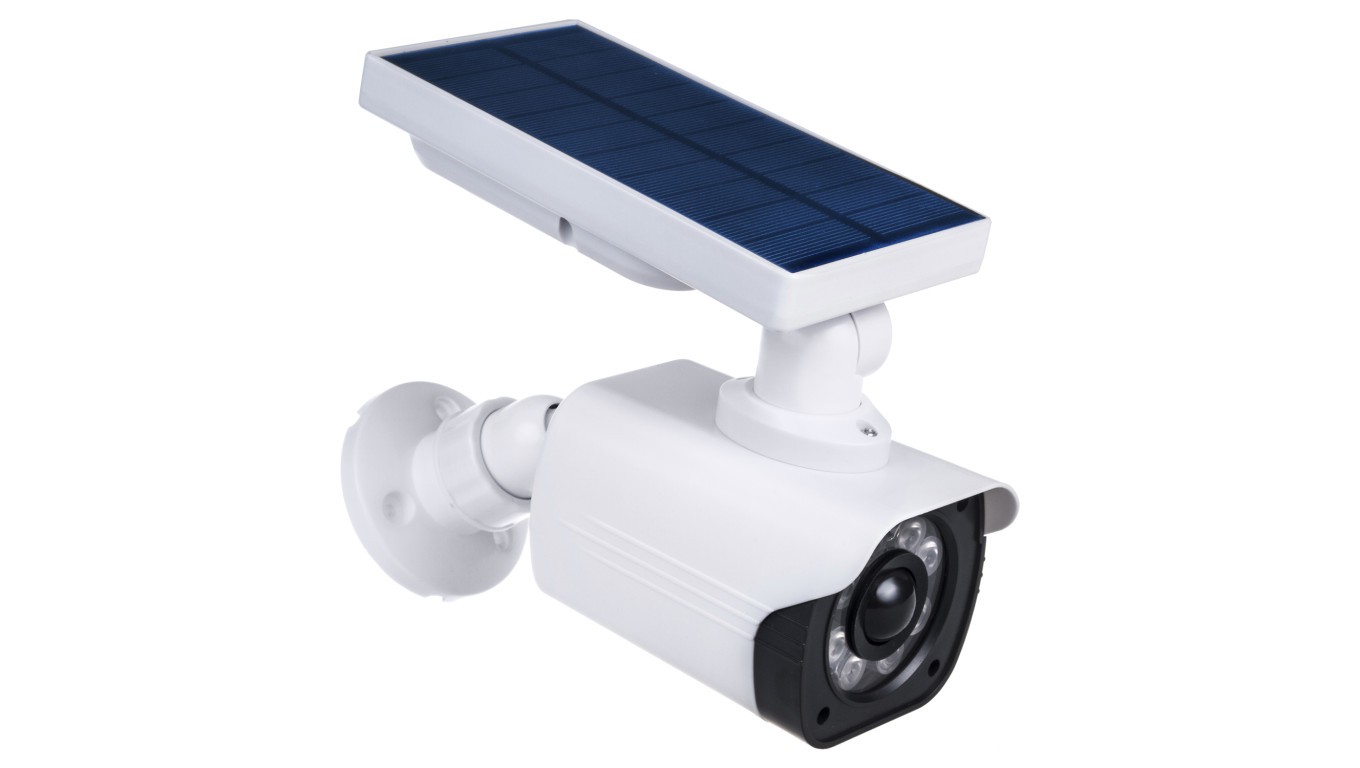 Camera solar dummy flashing diode motion detector sol1800s