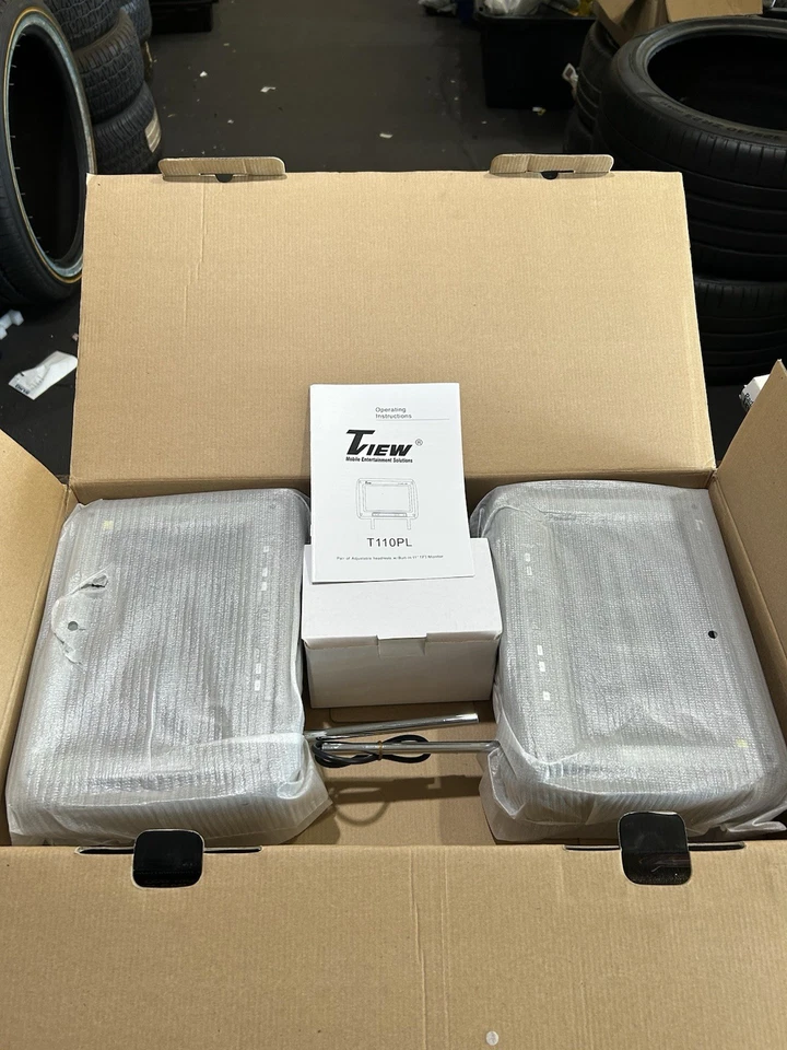 Tview 11” TFT LCD Monitor With Built In Car Headrest (Pair Of 2) Gray - Image 3 of 3