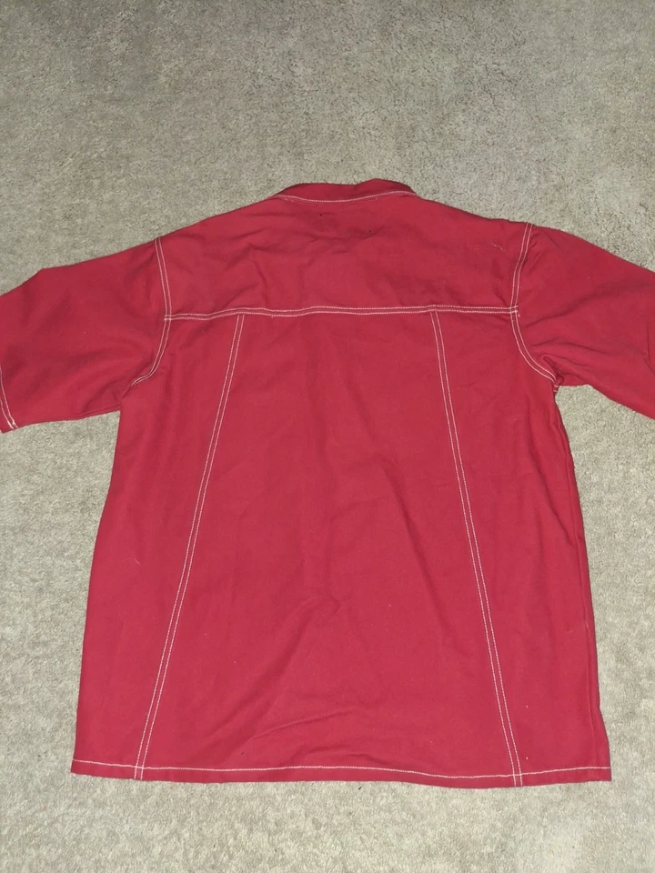 Vintage Karl Kani Jeans Button Down Shirt Hip Hop Mens Sz Small 90s USA Cotton  - Image 2 of 4