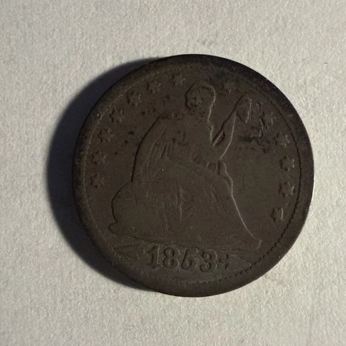 1853 Seated Liberty Quarter Dollar Arrows And Rays Good