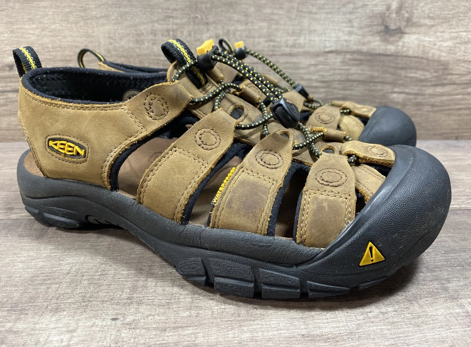 Keen Newport Waterproof Sport Sandals Hiking Brown Leather Mens Size 8.5