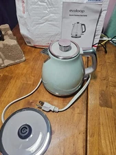Evoloop Electric Tea Kettle 1500W /1.0L Hot Water Boiler Heater Pot Retro Small